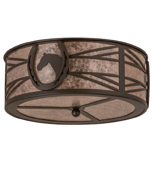 Meyda Tiffany 169866 Two Light Flushmount, Oil Rubbed Bronze
