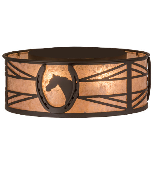 Meyda Tiffany 169866 Two Light Flushmount, Oil Rubbed Bronze