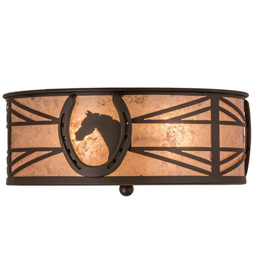 Meyda Tiffany 169866 Two Light Flushmount, Oil Rubbed Bronze