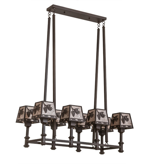 Meyda Tiffany 170354 Eight Light Chandelier, Cafe Noir