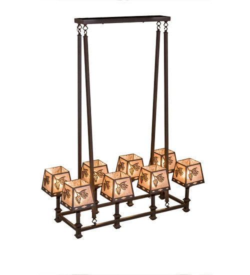 Meyda Tiffany 170354 Eight Light Chandelier, Cafe Noir