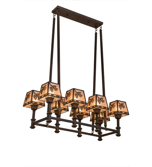 Meyda Tiffany 170354 Eight Light Chandelier, Cafe Noir