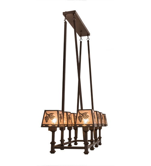 Meyda Tiffany 170354 Eight Light Chandelier, Cafe Noir