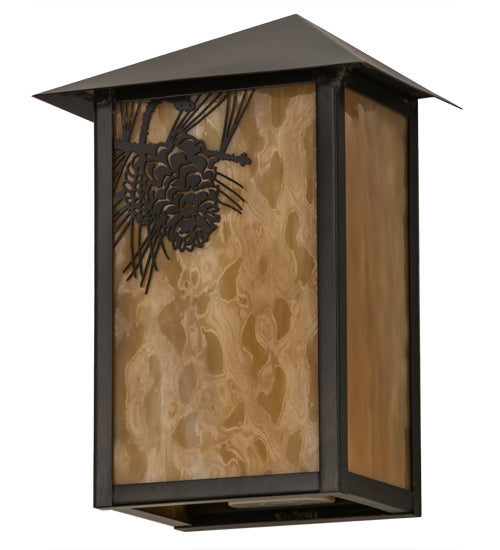 Meyda Tiffany 170970 LED Wall Sconce, Craftsman Brown