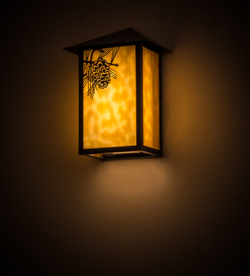 Meyda Tiffany 170970 LED Wall Sconce, Craftsman Brown