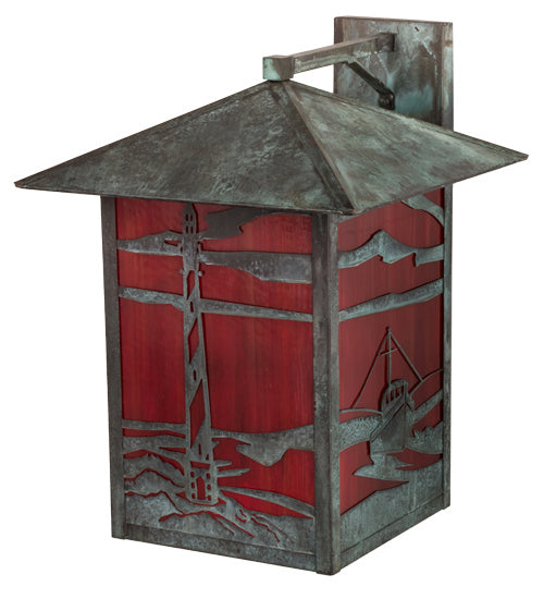 Meyda Tiffany 172100 One Light Wall Sconce, Verdigris