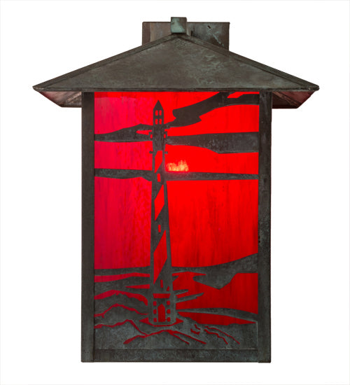 Meyda Tiffany 172100 One Light Wall Sconce, Verdigris