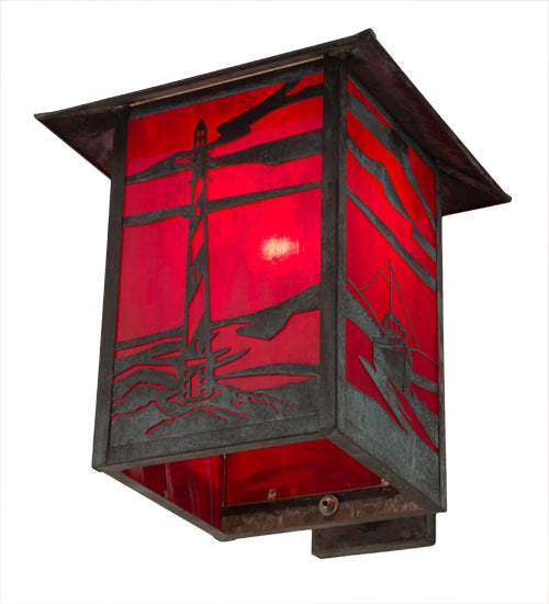 Meyda Tiffany 172100 One Light Wall Sconce, Verdigris