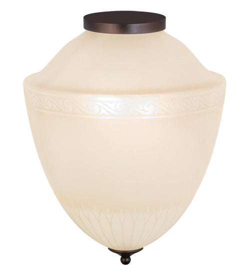 Meyda Tiffany 172338 Two Light Flushmount, Mahogany Bronze