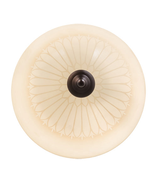 Meyda Tiffany 172338 Two Light Flushmount, Mahogany Bronze