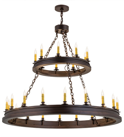 Meyda Tiffany 172677 27 Light Chandelier, Mahogany Bronze