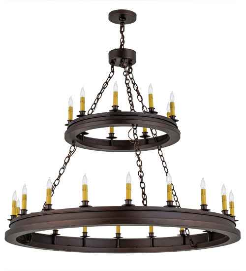 Meyda Tiffany 172677 27 Light Chandelier, Mahogany Bronze