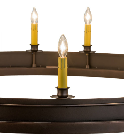 Meyda Tiffany 172677 27 Light Chandelier, Mahogany Bronze