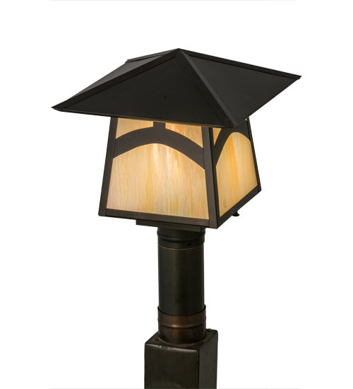 Meyda Tiffany 45234 One Light Post Mount, Craftsman Brown