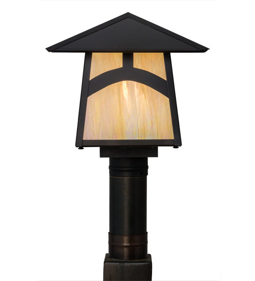 Meyda Tiffany 45234 One Light Post Mount, Craftsman Brown