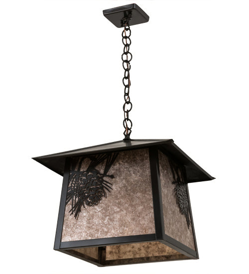 Meyda Tiffany 92502 One Light Pendant, Craftsman Brown