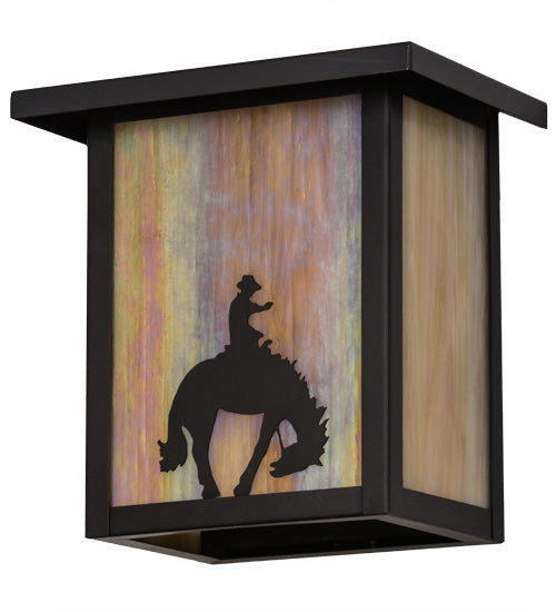 Meyda Tiffany 27965 One Light Wall Sconce, Craftsman Brown