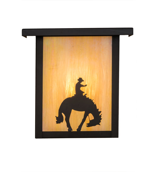 Meyda Tiffany 27965 One Light Wall Sconce, Craftsman Brown