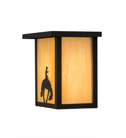 Meyda Tiffany 27965 One Light Wall Sconce, Craftsman Brown