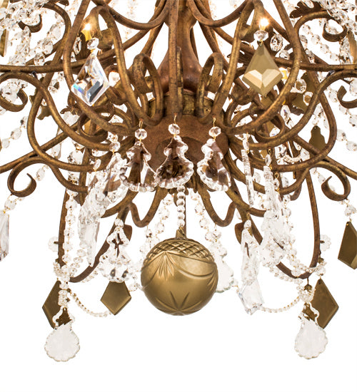 Meyda Tiffany 169772 16 Light Chandelier, Autumn Leaf