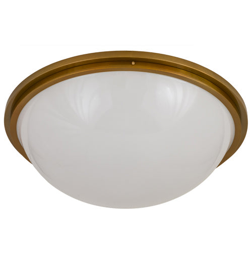 Meyda Tiffany 171109 Six Light Flushmount, Buttered Brass