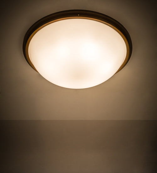 Meyda Tiffany 171109 Six Light Flushmount, Buttered Brass