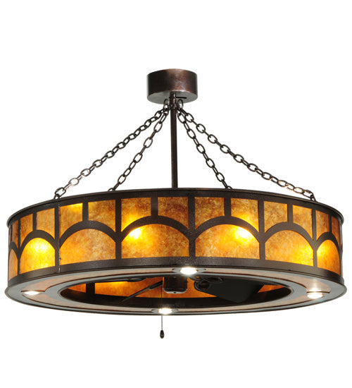 Meyda Tiffany 138521 16 Light Chandel-Air, Copper Vein