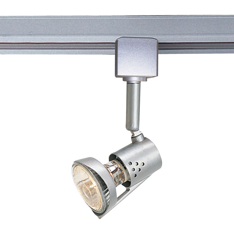 Nora Lighting NTH-618S/J Italia Track Head, Line Voltage, Mr16 Gu10, J-Style,, Silver
