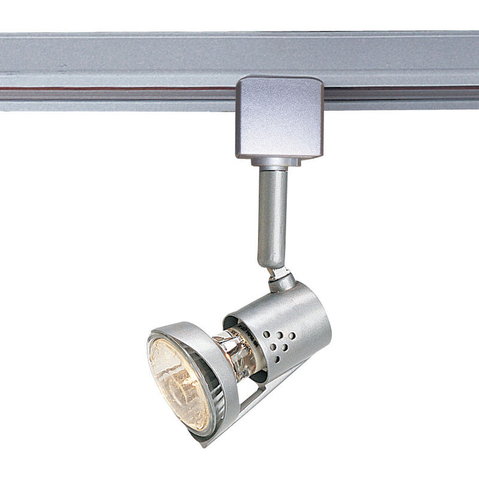 Nora Lighting NTH-618S/J Italia Track Head, Line Voltage, Mr16 Gu10, J-Style,, Silver