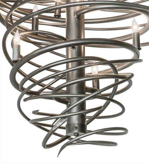 Meyda Tiffany 172410 36 Light Chandelier, Pewter