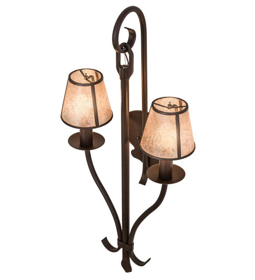 Meyda Tiffany 173510 Two Light Wall Sconce, Cafe Noir