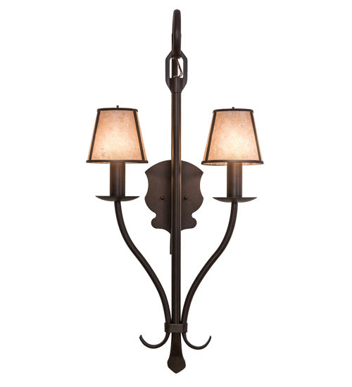 Meyda Tiffany 173510 Two Light Wall Sconce, Cafe Noir