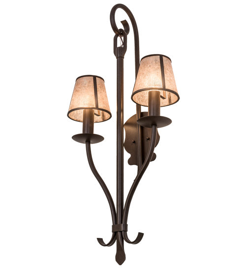 Meyda Tiffany 173510 Two Light Wall Sconce, Cafe Noir