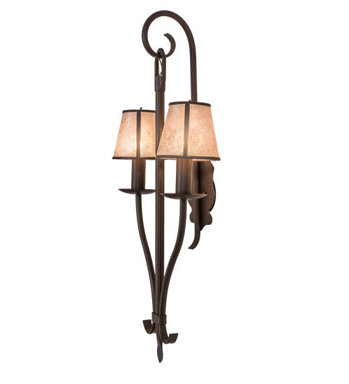 Meyda Tiffany 173510 Two Light Wall Sconce, Cafe Noir