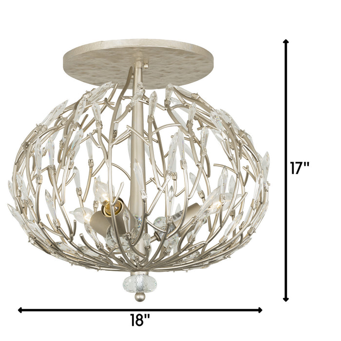 Varaluz 271S03GD Three Light Ceiling Mount, Gold Dust