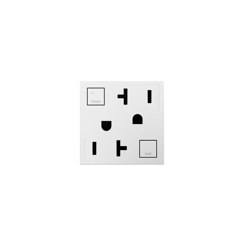 Legrand AGFTR2202W4 Duplex Self-Test GFCI Receptacles, White