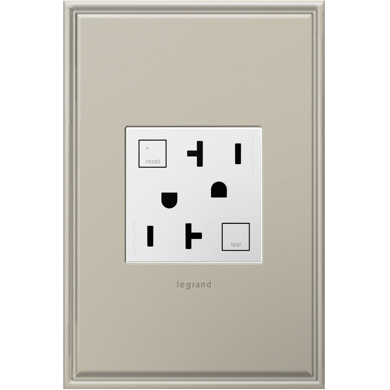 Legrand AGFTR2202W4 Duplex Self-Test GFCI Receptacles, White
