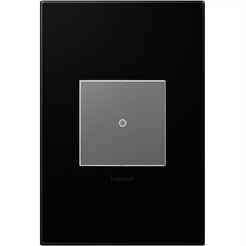 Legrand AWP1G2NK4 Gang Wall Plate, Black