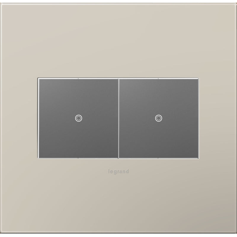 Legrand AWP2GGG4 Gang Wall Plate, Greige