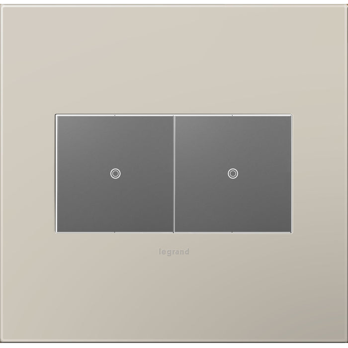 Legrand AWP2GGG4 Gang Wall Plate, Greige