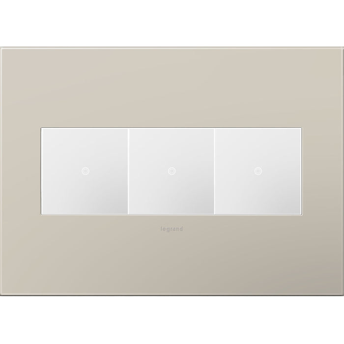 Legrand AWP3GGG4 Gang Wall Plate, Greige