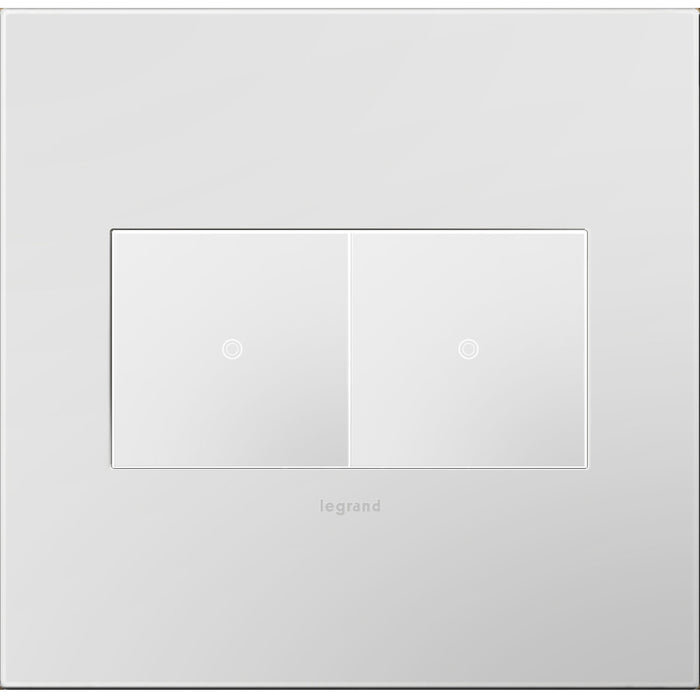 Legrand AWP2GPW4 Gang Wall Plate, White