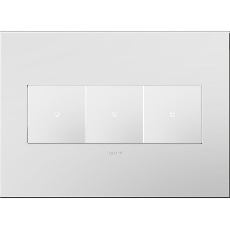 Legrand AWP3GPW4 Gang Wall Plate, White