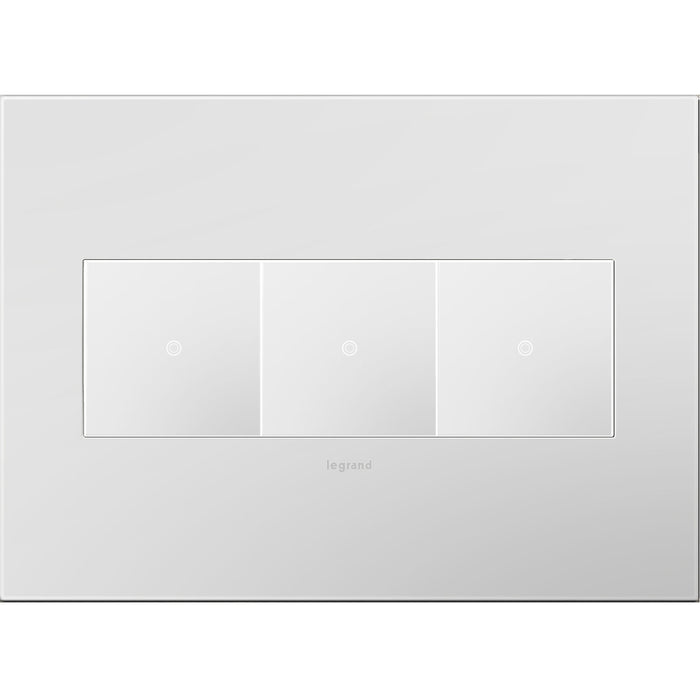 Legrand AWP3GPW4 Gang Wall Plate, White