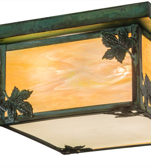 Meyda Tiffany 168090 Four Light Flushmount, Verdigris
