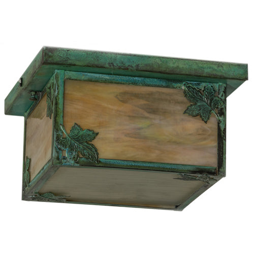 Meyda Tiffany 168090 Four Light Flushmount, Verdigris