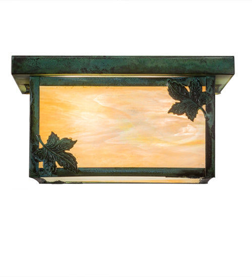 Meyda Tiffany 168090 Four Light Flushmount, Verdigris