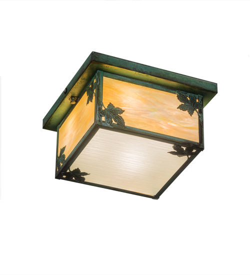 Meyda Tiffany 168090 Four Light Flushmount, Verdigris