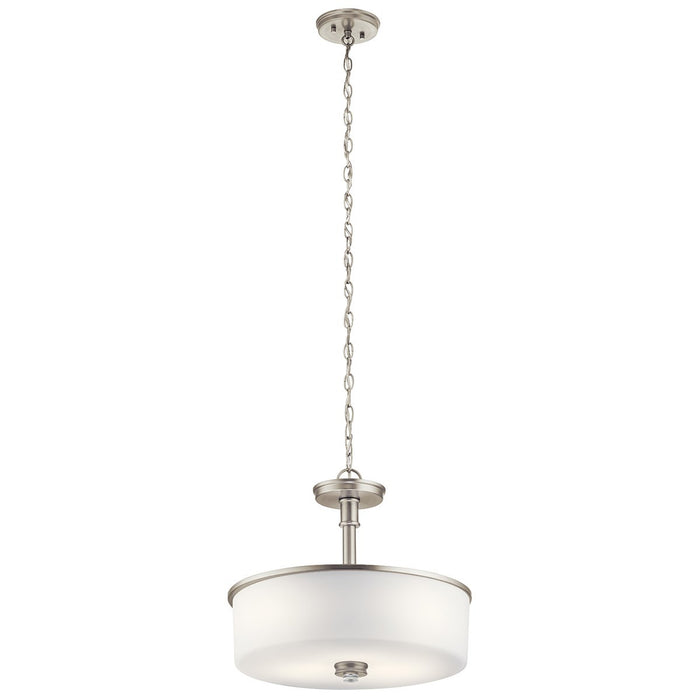 Kichler 43925NIL18 LED Pendant/Semi Flush, Brushed Nickel