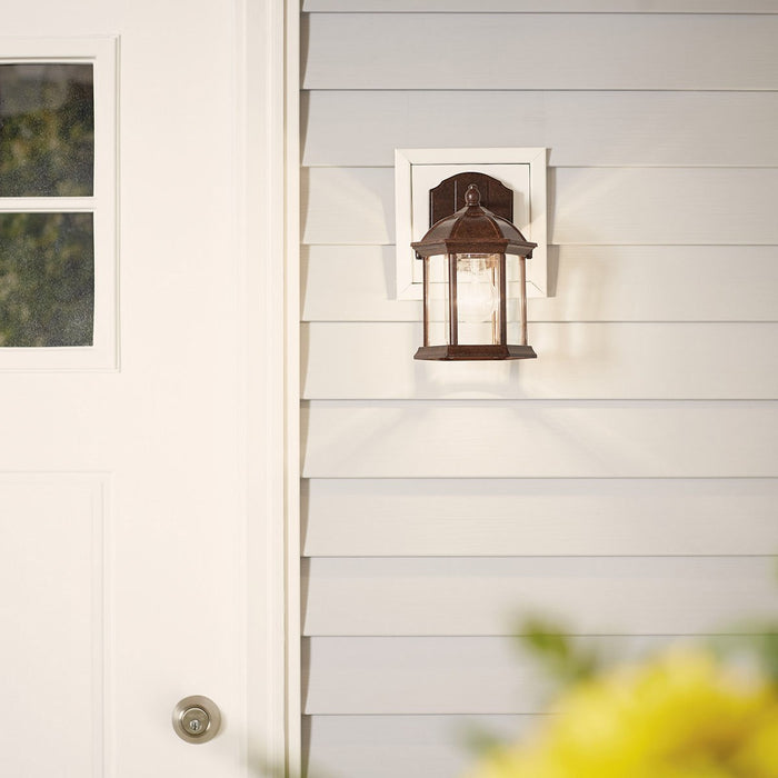 Kichler 49183TZL18 LED Outdoor Wall Mount, Tannery Bronze